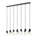 Z-Lite Canada - Seven Light Linear Chandelier - Aimie - Matte Black- Union Lighting Luminaires Decor