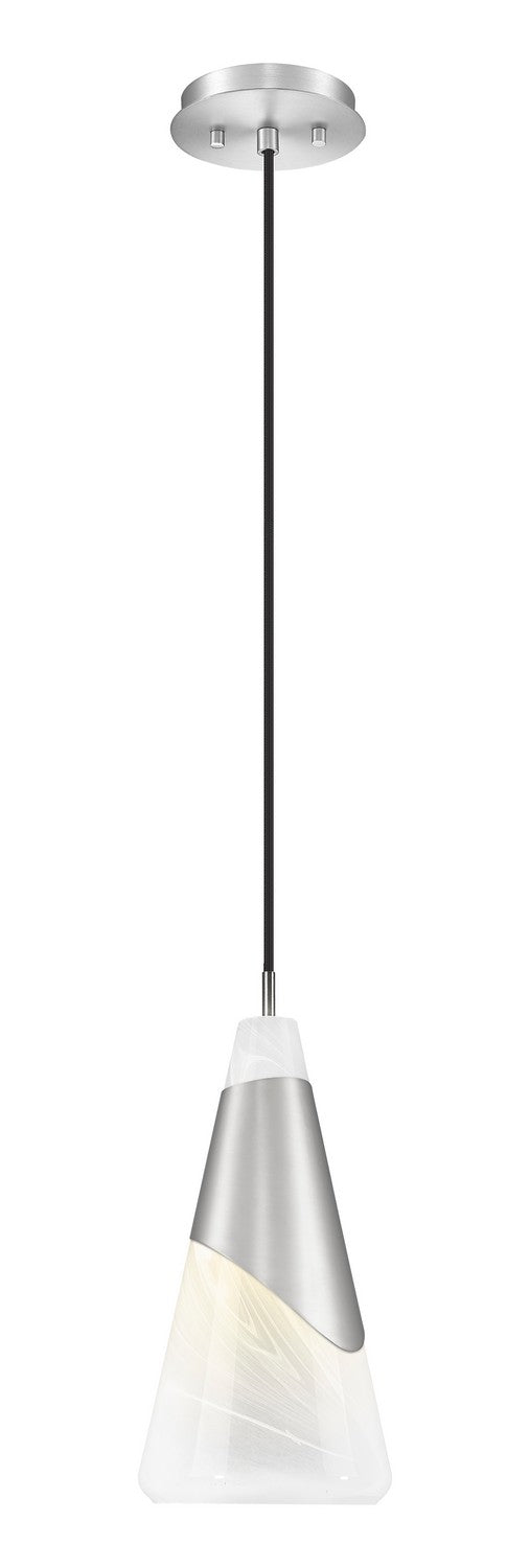Z-Lite Canada - One Light Pendant - Aimie - Brushed Nickel- Union Lighting Luminaires Decor
