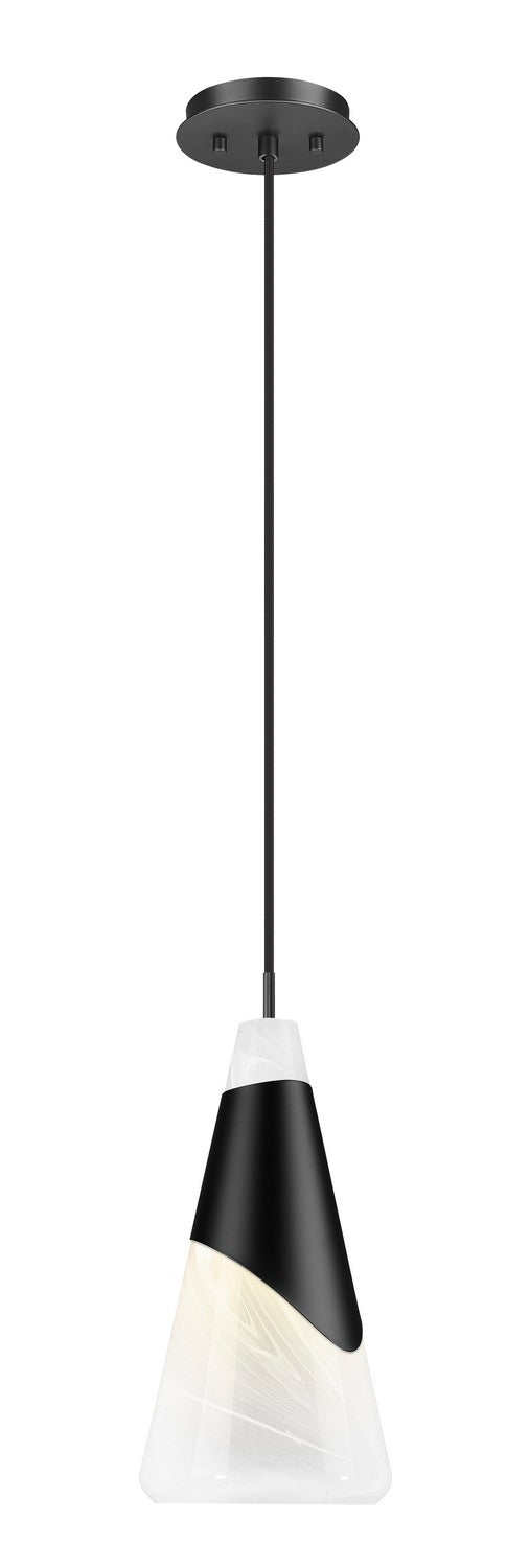 Z-Lite Canada - One Light Pendant - Aimie - Matte Black- Union Lighting Luminaires Decor