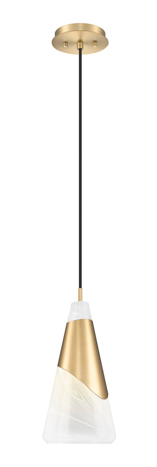 Z-Lite Canada - One Light Pendant - Aimie - Modern Gold- Union Lighting Luminaires Decor