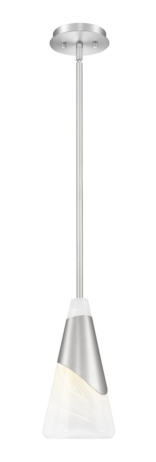Z-Lite Canada - One Light Pendant - Aimie - Brushed Nickel- Union Lighting Luminaires Decor