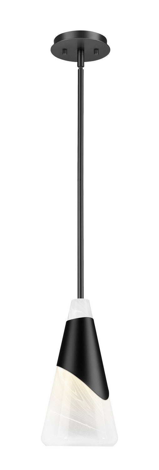 Z-Lite Canada - One Light Pendant - Aimie - Matte Black- Union Lighting Luminaires Decor