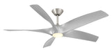 Modern Forms Fans Canada - 62" Ceiling Fan - Zephyr 5 - Brushed Nickel/Silver- Union Lighting Luminaires Decor