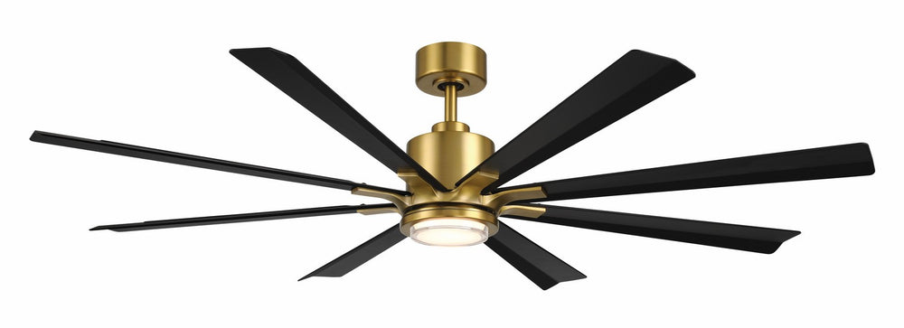 Modern Forms Fans Canada - 65" Ceiling Fan - Size Matters - Soft Brass/Matte Black- Union Lighting Luminaires Decor