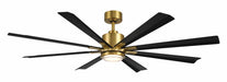 Modern Forms Fans Canada - 65" Ceiling Fan - Size Matters - Soft Brass/Matte Black- Union Lighting Luminaires Decor
