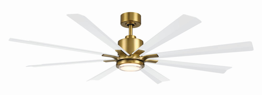 Modern Forms Fans Canada - 65" Ceiling Fan - Size Matters - Soft Brass/Matte White- Union Lighting Luminaires Decor