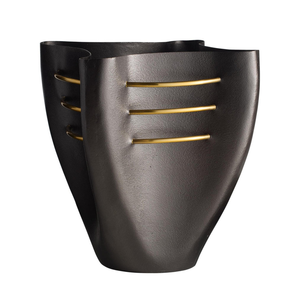 Arteriors - Vase - Jerusha - Blackened- Union Lighting Luminaires Decor