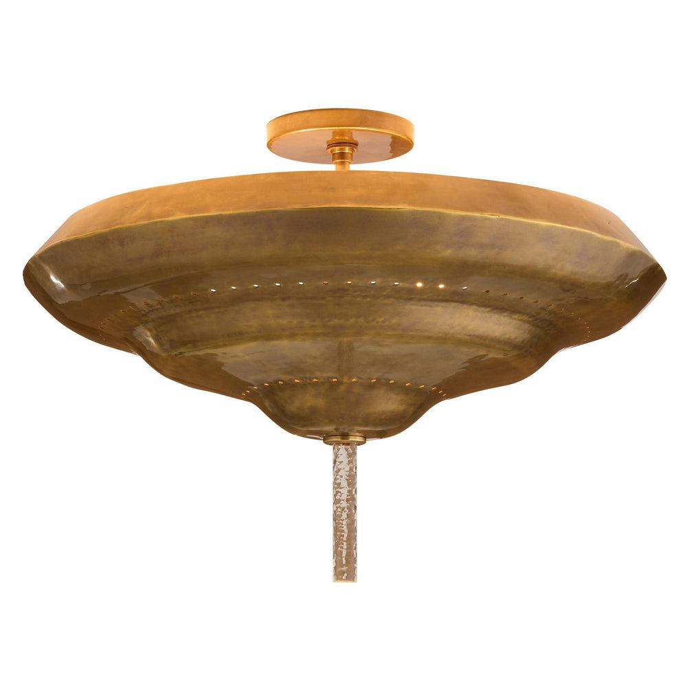 Arteriors - Two Light Semi-Flush Mount - Istanbul - Antique Brass- Union Lighting Luminaires Decor
