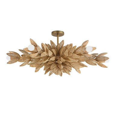 Arteriors - Six Light Semi-Flush Mount - Kasai - Natural- Union Lighting Luminaires Decor