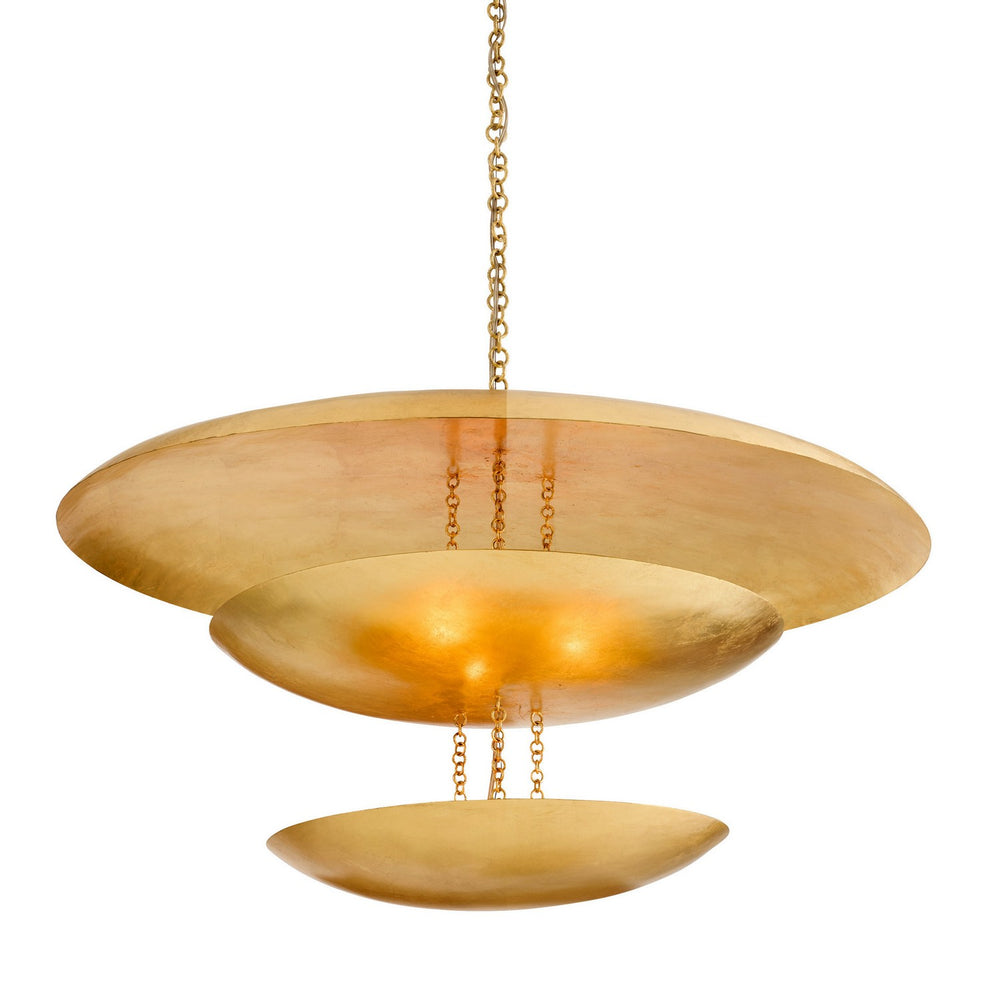 Arteriors - Six Light Chandelier - Florko - Gold Leaf- Union Lighting Luminaires Decor