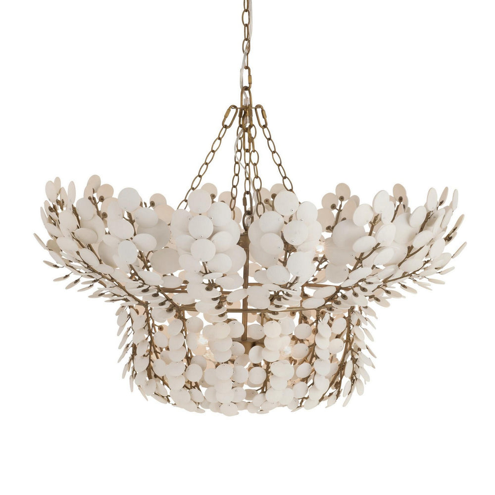Arteriors - Eight Light Chandelier - Bilal - Ivory- Union Lighting Luminaires Decor