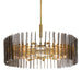Arteriors - 12 Light Chandelier - Klaus - Smoke- Union Lighting Luminaires Decor