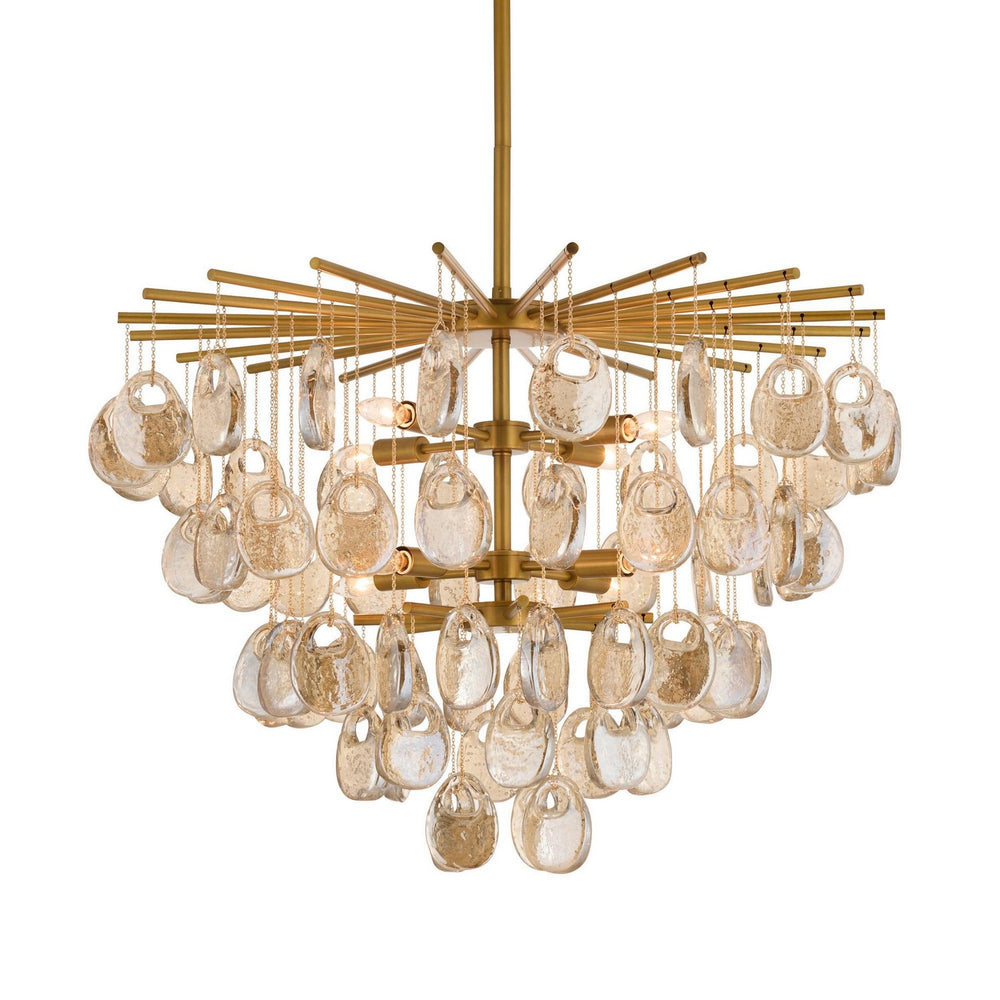 Arteriors - Eight Light Chandelier - Jacqueline - Amber- Union Lighting Luminaires Decor