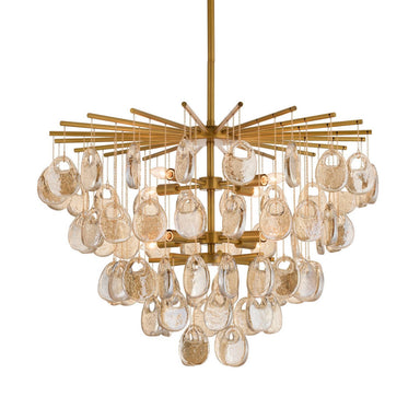 Arteriors - Eight Light Chandelier - Jacqueline - Amber- Union Lighting Luminaires Decor