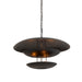 Arteriors - Six Light Chandelier - Florko - Blackened Iron- Union Lighting Luminaires Decor