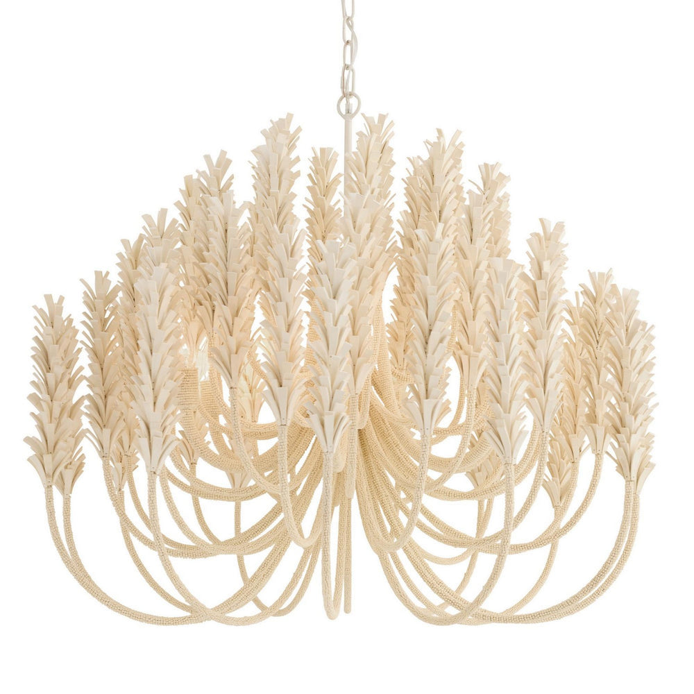 Arteriors - Six Light Chandelier - Kaia - Ivory- Union Lighting Luminaires Decor