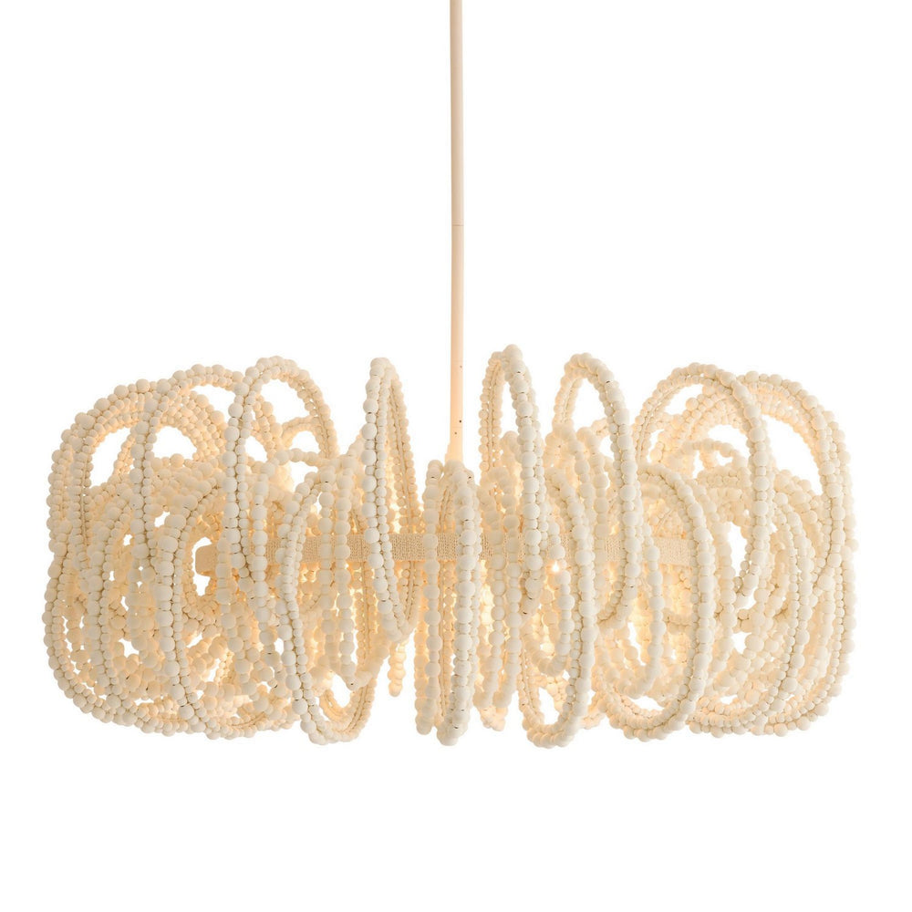 Arteriors - Six Light Chandelier - Keely - White- Union Lighting Luminaires Decor