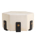 Arteriors - Ottoman - Ivonne - White- Union Lighting Luminaires Decor