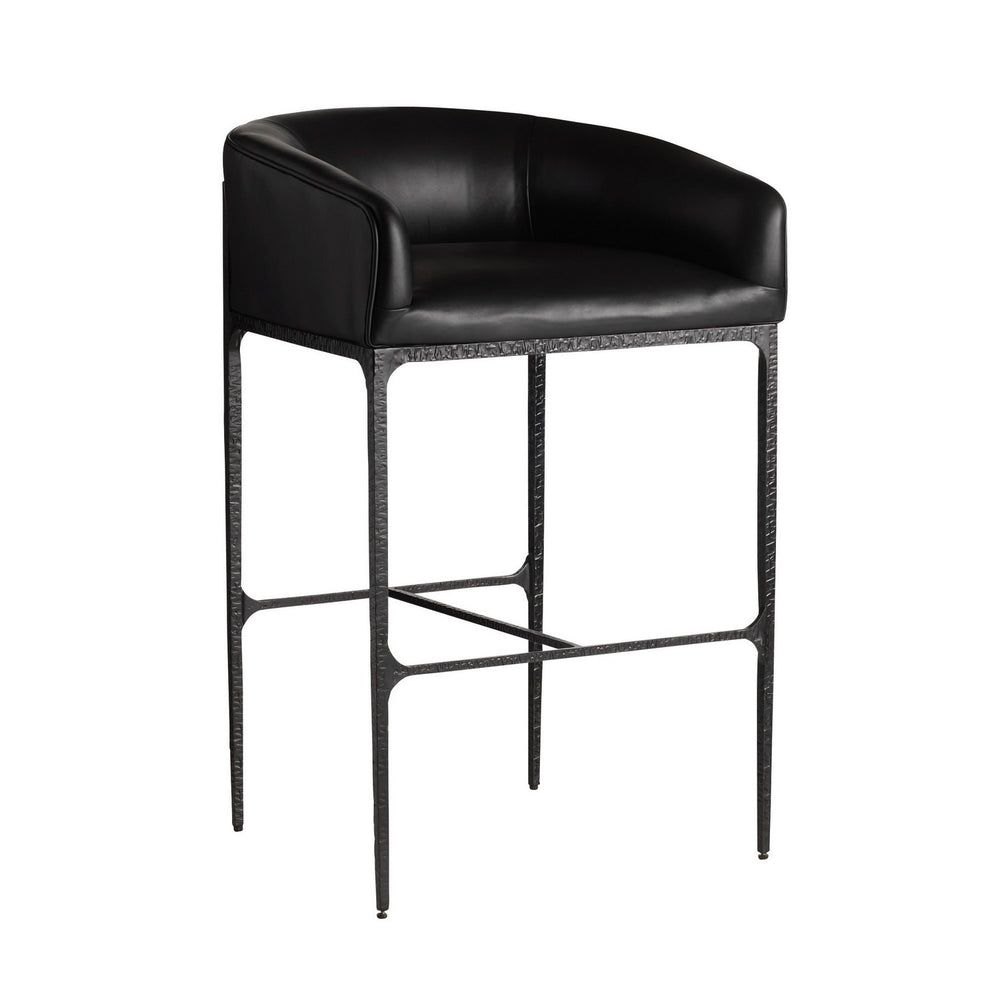 Arteriors - Bar Stool - Osbourne - Black- Union Lighting Luminaires Decor