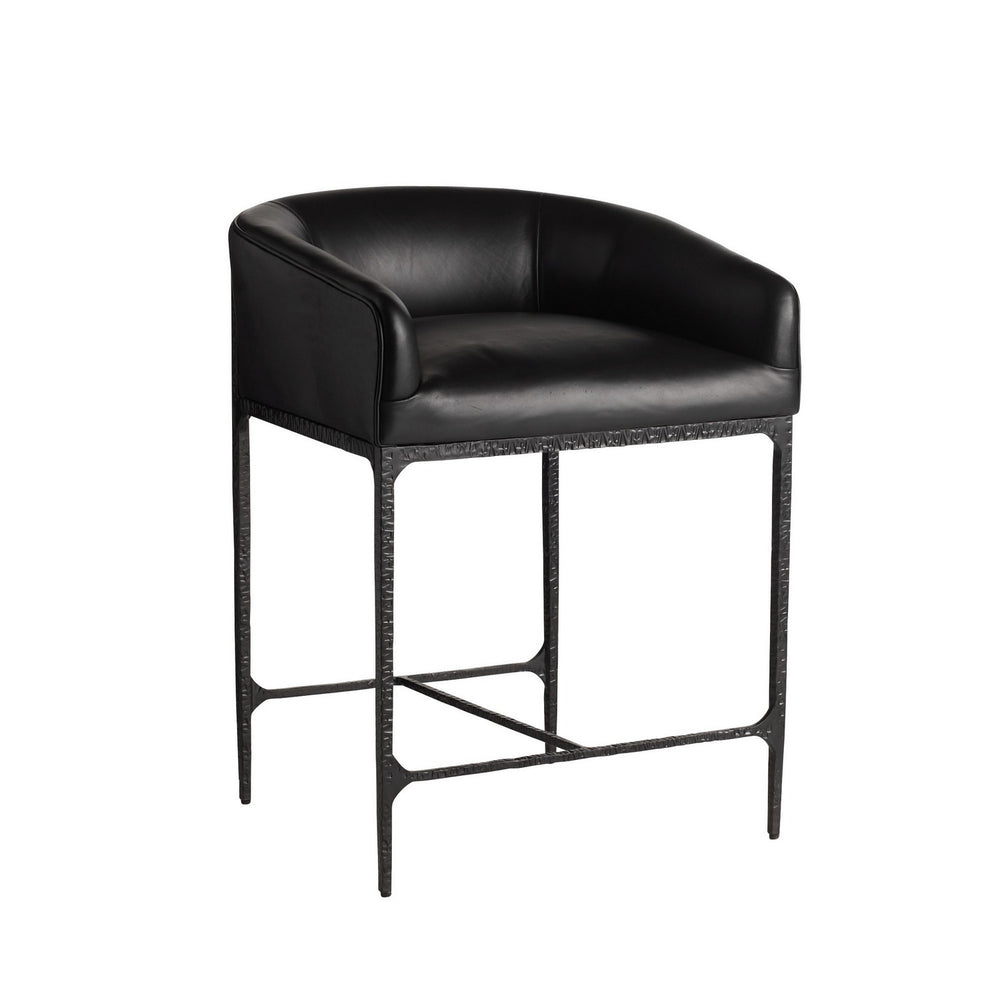 Arteriors - Counter Stool - Osbourne - Black- Union Lighting Luminaires Decor