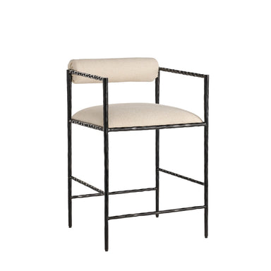 Arteriors - Counter Stool - Barbana - Oxford White- Union Lighting Luminaires Decor