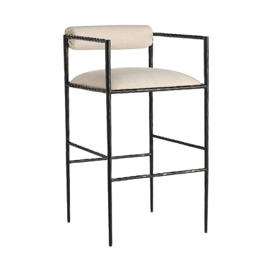 Arteriors - Bar Stool - Barbana - Oxford White- Union Lighting Luminaires Decor