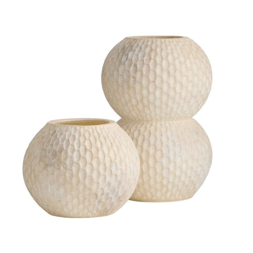Arteriors - Vases, Set of 2 - Kayli - Egg Shell- Union Lighting Luminaires Decor