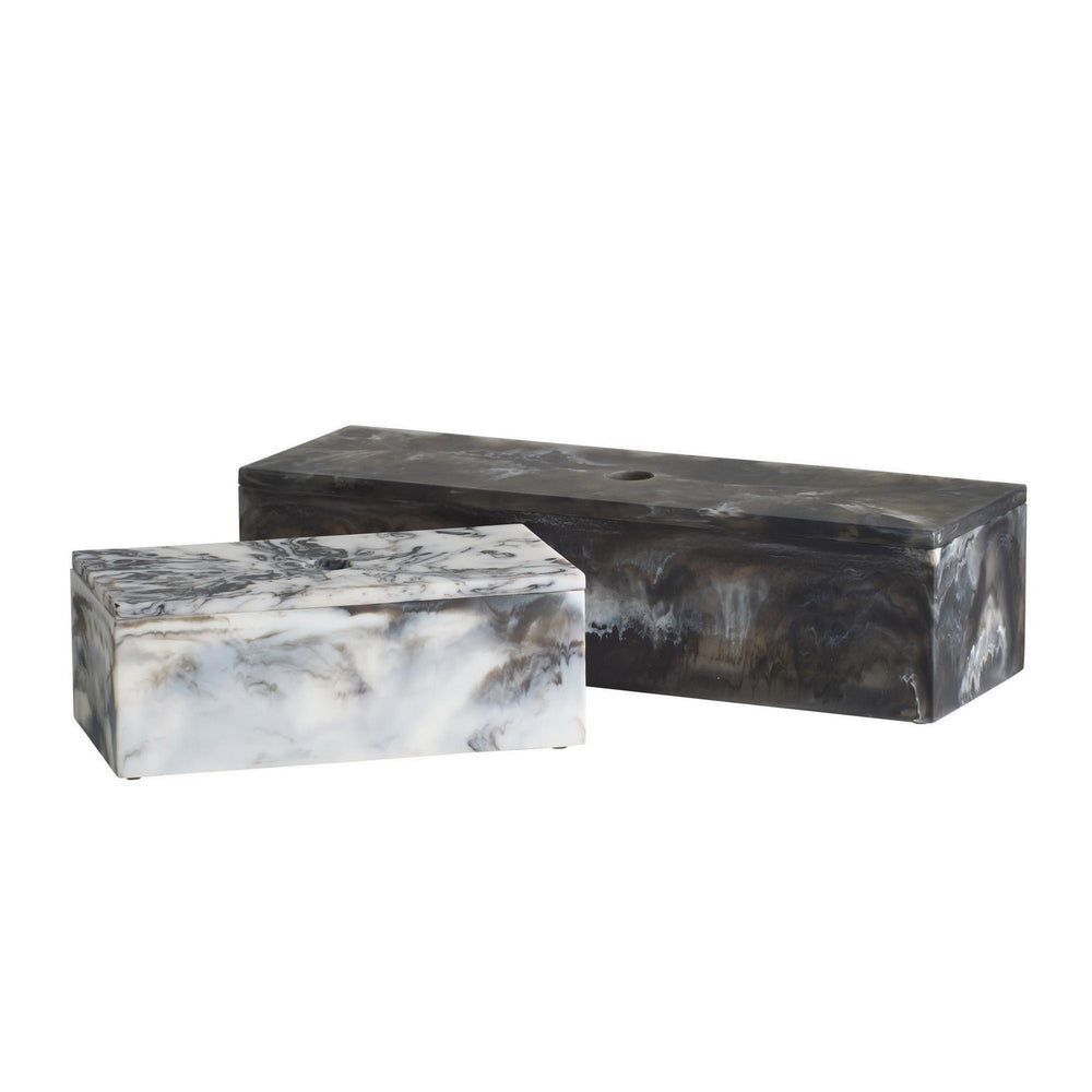 Arteriors - Boxes, Set of 2 - Kayce - Black & White- Union Lighting Luminaires Decor