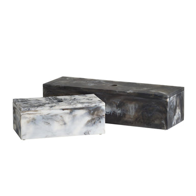 Arteriors - Boxes, Set of 2 - Kayce - Black & White- Union Lighting Luminaires Decor