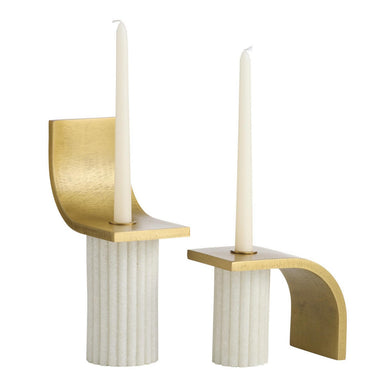 Arteriors - Candleholders, Set of 2 - Ivanna - Ivory- Union Lighting Luminaires Decor