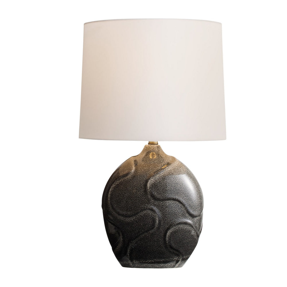 Arteriors - One Light Table Lamp - Ismay - Obsidian Reactive- Union Lighting Luminaires Decor