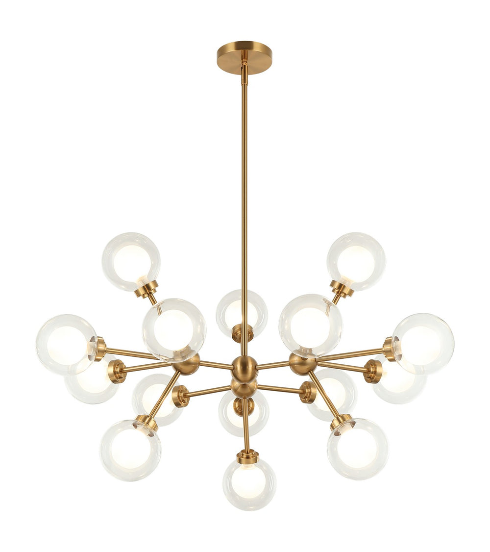 Matteo Canada - LED Pendant - Solaris - Aged Gold Brass- Union Lighting Luminaires Decor