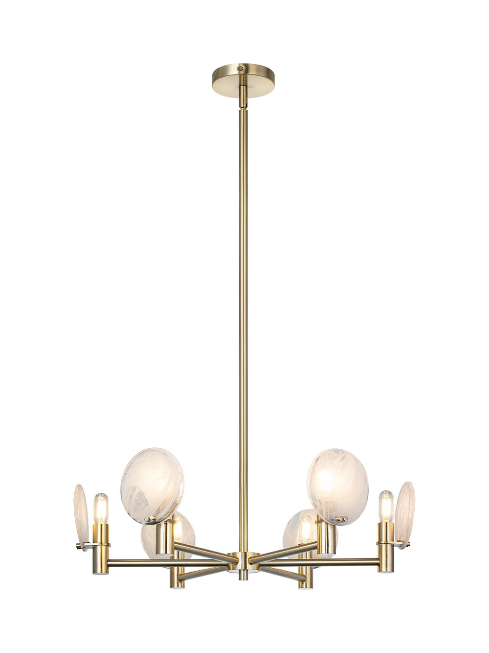 Matteo Canada - Six Light Pendant - Cloudburst - Champagne Gold- Union Lighting Luminaires Decor