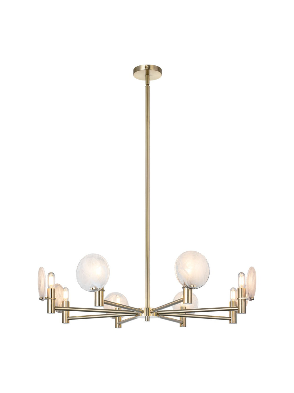 Matteo Canada - Eight Light Pendant - Cloudburst - Champagne Gold- Union Lighting Luminaires Decor