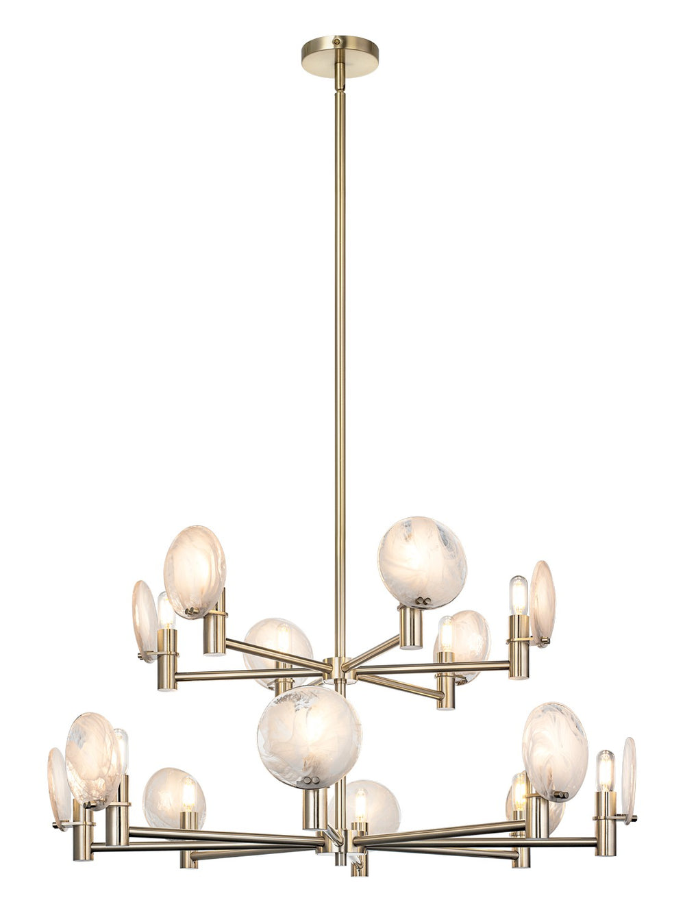 Matteo Canada - 14 Light Pendant - Cloudburst - Champagne Gold- Union Lighting Luminaires Decor