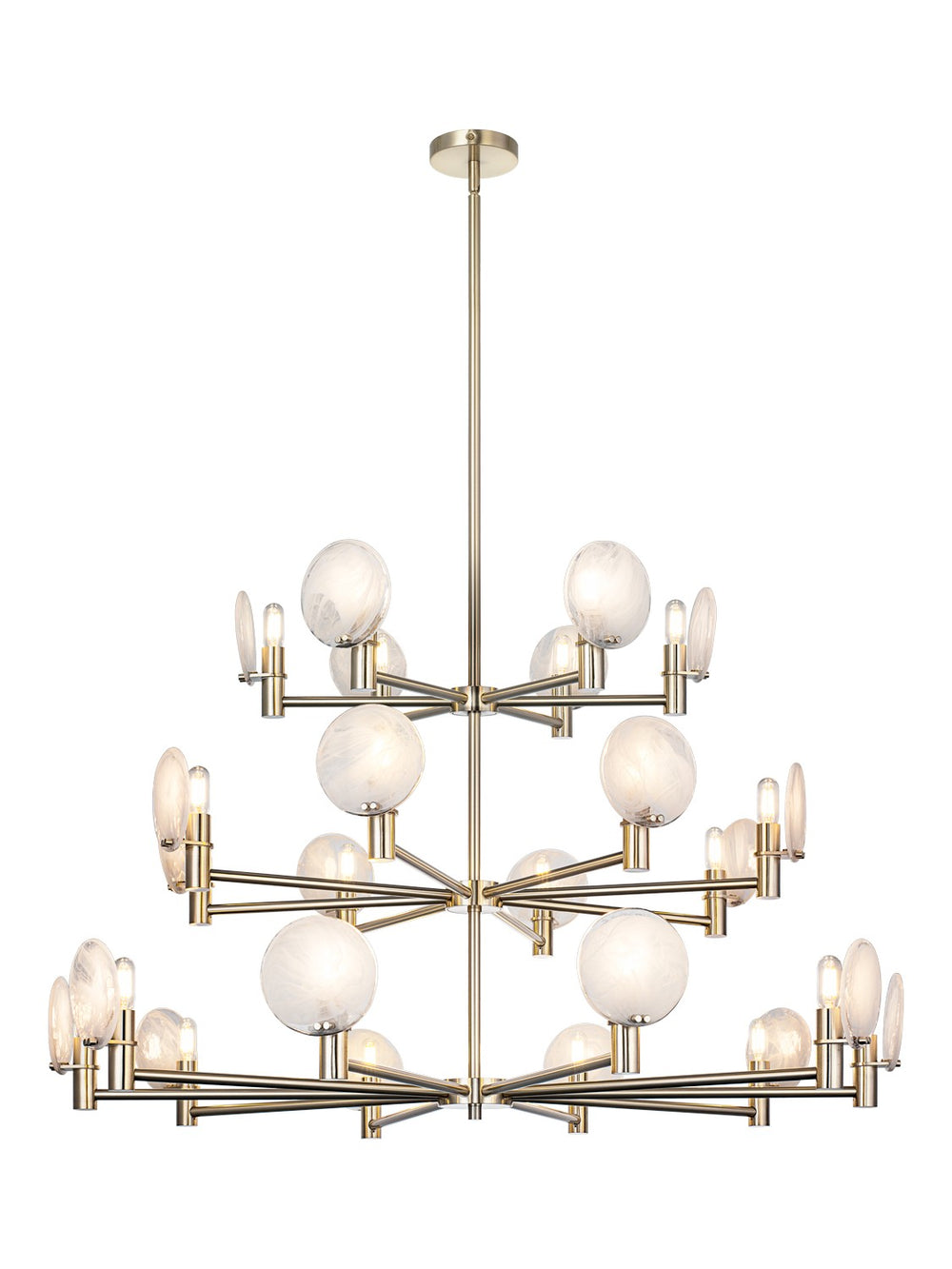 Matteo Canada - 24 Light Pendant - Cloudburst - Champagne Gold- Union Lighting Luminaires Decor