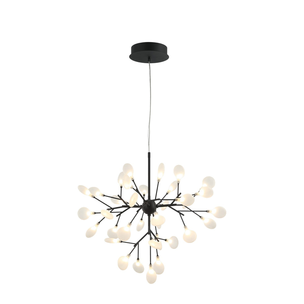 Matteo Canada - 35 Light Chandelier - Hydragea Bloom - Matte Black- Union Lighting Luminaires Decor
