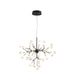 Matteo Canada - 35 Light Chandelier - Hydragea Bloom - Matte Black- Union Lighting Luminaires Decor
