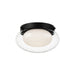 Matteo Canada - One Light Flush Mount - Caspian - Matte Black- Union Lighting Luminaires Decor