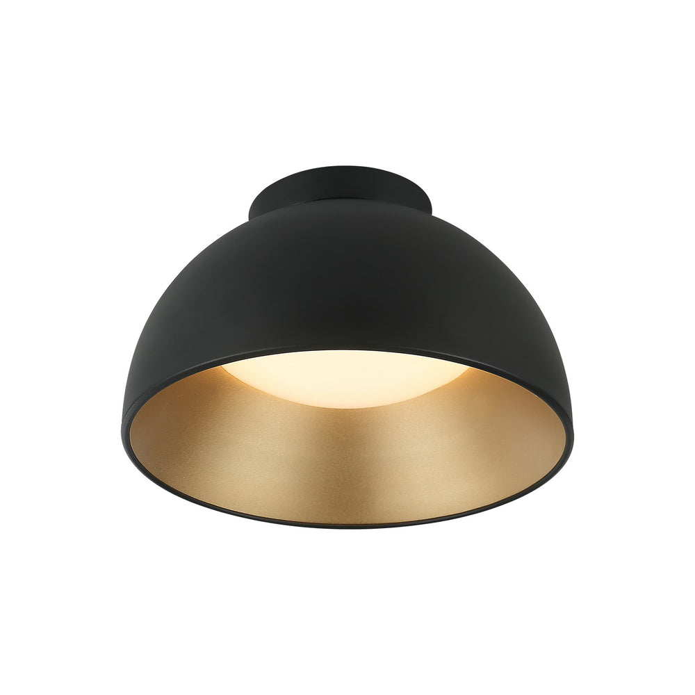 Matteo Canada - One Light Flush Mount - Zenith - Matte Black- Union Lighting Luminaires Decor