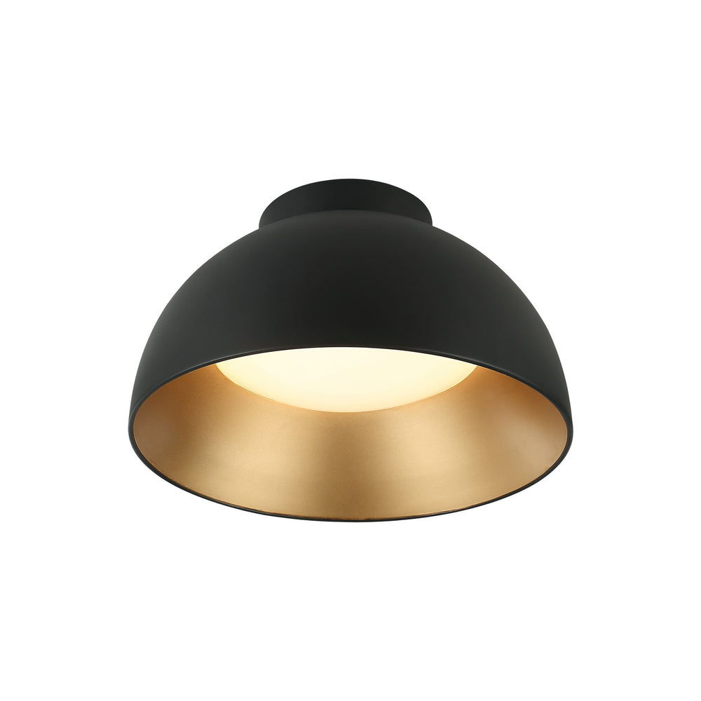 Matteo Canada - One Light Flush Mount - Zenith - Matte Black- Union Lighting Luminaires Decor