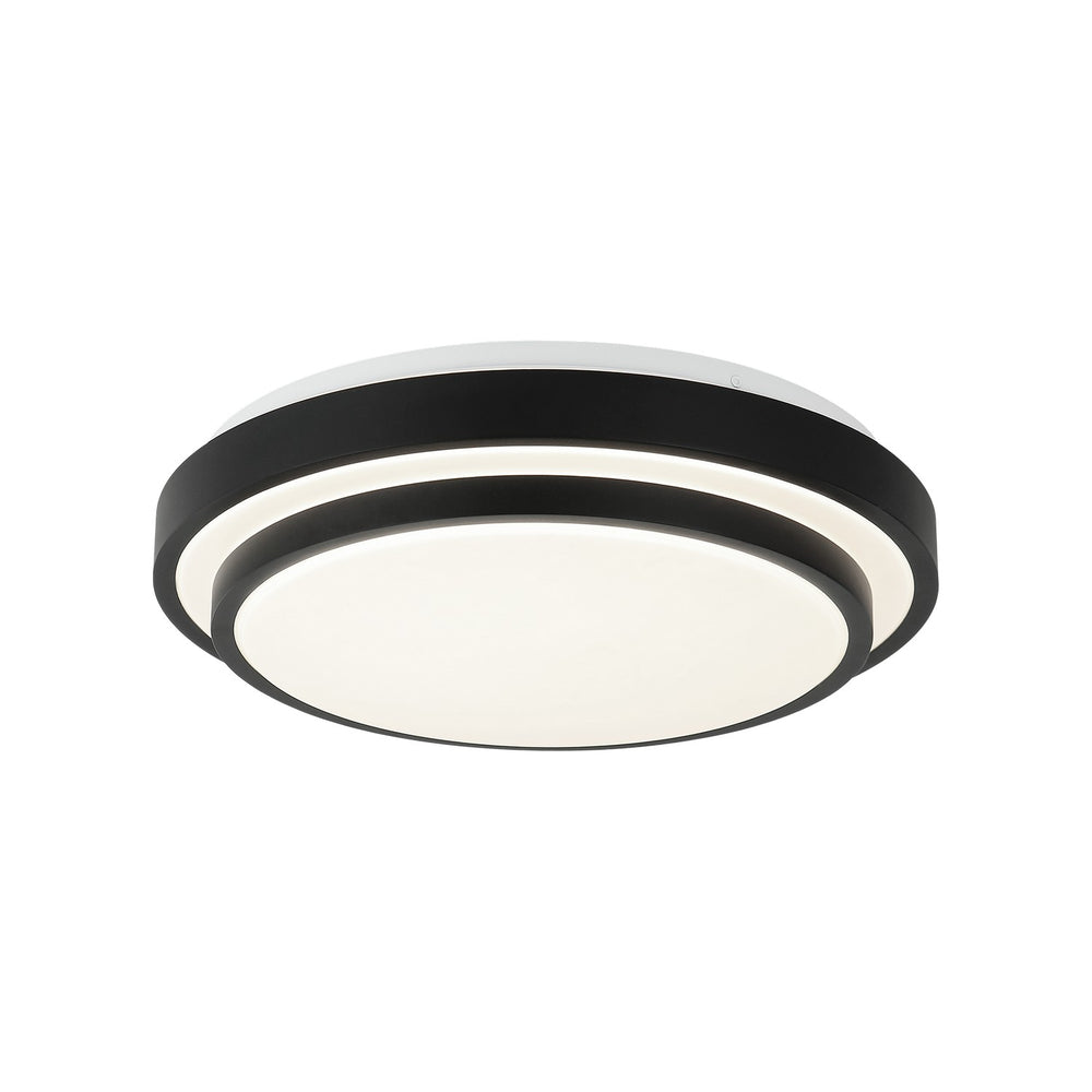 Matteo Canada - One Light Flush Mount - Helix - Matte Black- Union Lighting Luminaires Decor