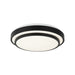 Matteo Canada - One Light Flush Mount - Helix - Matte Black- Union Lighting Luminaires Decor