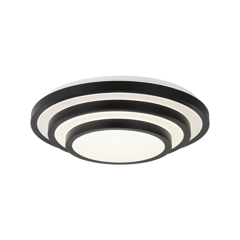 Matteo Canada - One Light Flush Mount - Helix - Matte Black- Union Lighting Luminaires Decor