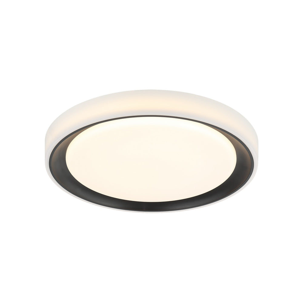 Matteo Canada - One Light Flush Mount - Oculus - Black- Union Lighting Luminaires Decor