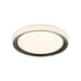 Matteo Canada - One Light Flush Mount - Oculus - Black- Union Lighting Luminaires Decor