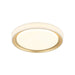 Matteo Canada - One Light Flush Mount - Oculus - Gold- Union Lighting Luminaires Decor