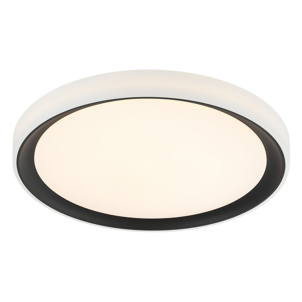 Matteo Canada - One Light Flush Mount - Oculus - Black- Union Lighting Luminaires Decor