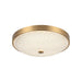 Matteo Canada - One Light Flush Mount - Bella - Aged Gold Brass- Union Lighting Luminaires Decor