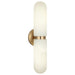 Matteo Canada - Two Light Wall Sconce - Capsula - Aged Gold Brass- Union Lighting Luminaires Decor